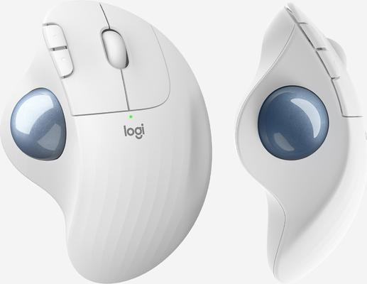 Logitech Ergo Series ERGO M575 Draadloze Trackball Muis met Bluetooth en Logi Bolt USB-ontvanger - Crème