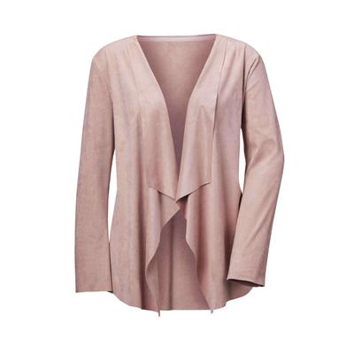 Kurzjacke GOLDNER "Jacke", Damen, Gr. 42, rosa (altrosé), Obermaterial: 92% Polyester PES. 8% Elasthan EL., Sonstiges, Jacken Kurzjacke, weiche Qualität mit Elasthan