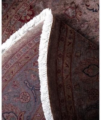 Solo Rugs "Overdyed Hand-Knotted Wool Modern-Contemporary Brown Area Rug 5' 8"" x 5' 8"""