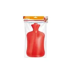 Lifemed Wärmflasche 2 Liter | 32,5 x 20,3 cm | Wohltuende Wärme bei Kälte und Verspannungen Rot
