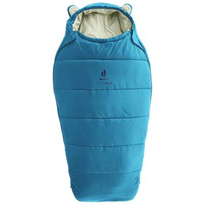 Kinderschlafsack DEUTER "LITTLE STAR", blau (wave, bone), Schlafsäcke, Kinder, B/L: 57cm x 115cm, Obermaterial: 100% Polyester, für Kinder, mit Reißverschlüssen an beiden Seiten, mumienförmig, L:115cm