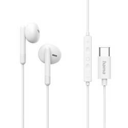 Hama Classy Earplugs kabelgebunden Stereo Weiß Lautstärkeregelung Handy 00221786