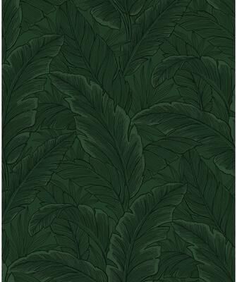 Seabrook Designs Gulf Tropical Leaves Non-Woven Unpasted Wallpaper