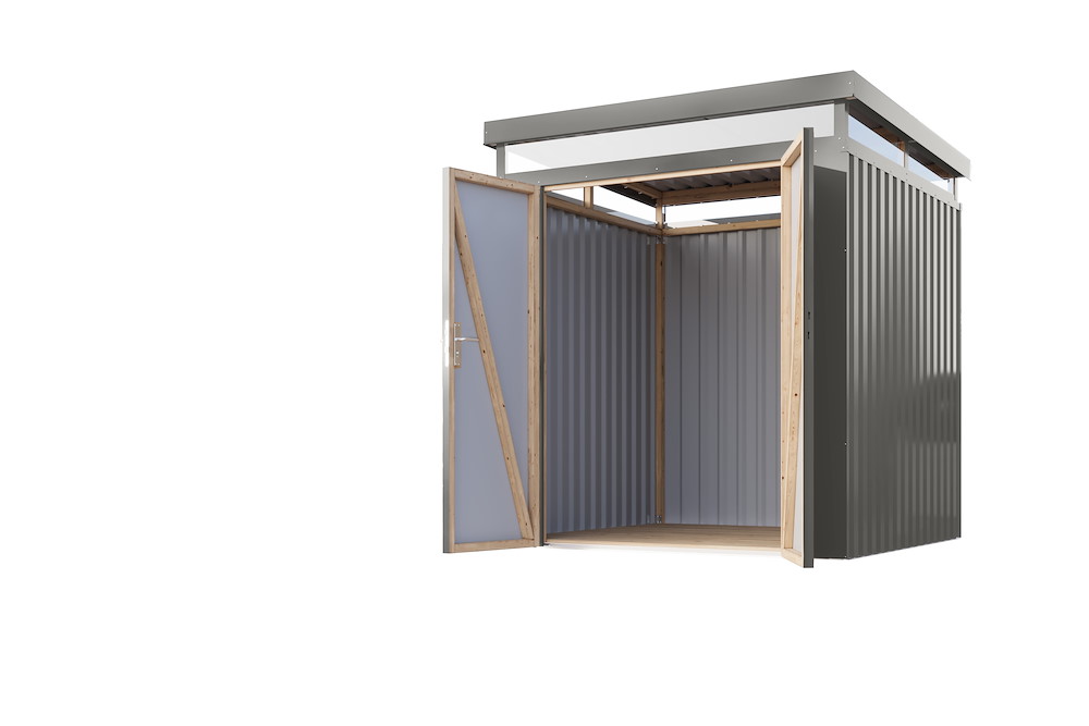 KARIBUHOLZT GH Aurum 2 graualuminium mit Fußboden 16988453