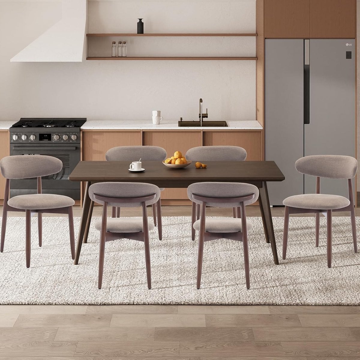 Set van 6 Eetkamerstoelen Industrohome