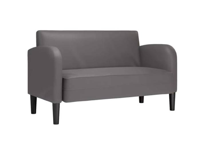 vidaXL Zweisitzer-Sofa Grau 110 cm Kunstleder