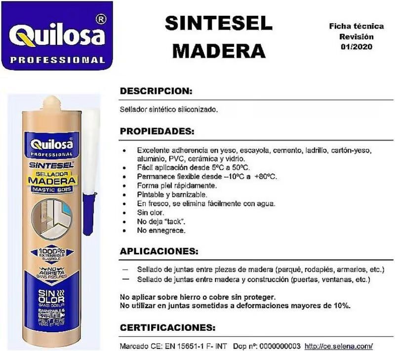 Sellador Sintesel Madera Multisuperficie Marrón Talla Única Unisex