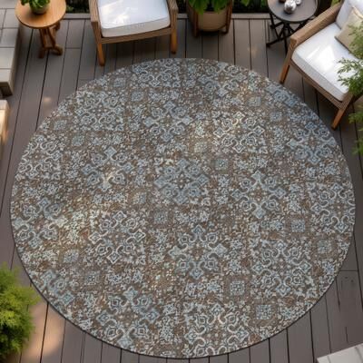 Addison Rugs Machine Washable Indoor/ Outdoor Traditional Dewey Chantille Rug