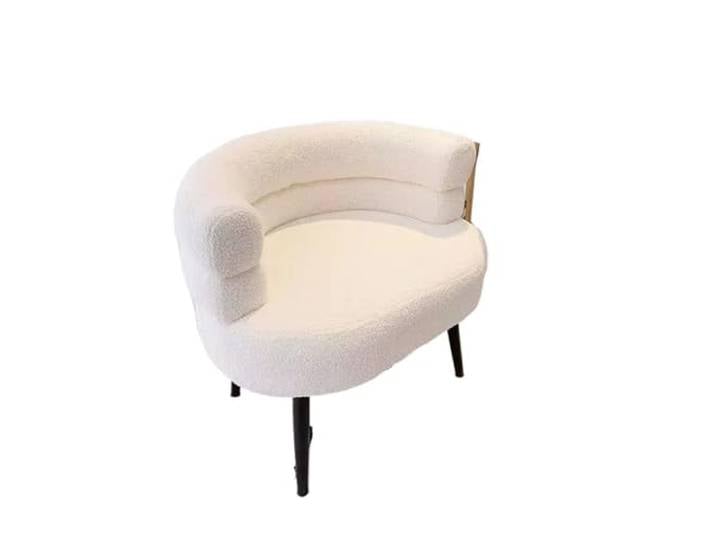 OUTIFUOTPP Wohnzimmer Stuhl Nordic Ins Einzigen Sofa Schlafzimmer Make-Up Eitelkeit Studentenwohnheim Computer Stühle Stoff Hause Büro Sitz(Brown)