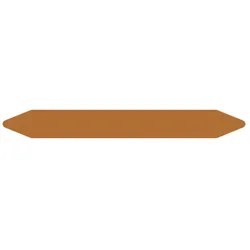Brother, Etikettenrolle, Pre-Cut Pipe Marker Rolls Brown/Petrol Without Pictogram 2 (250 mm)
