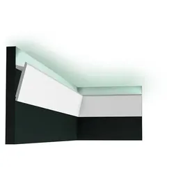 Rutec Projekt Voutenleiste 9,7x2,9 Diagonal PS-Mix-Leiste, 200cm RUP-PFG055