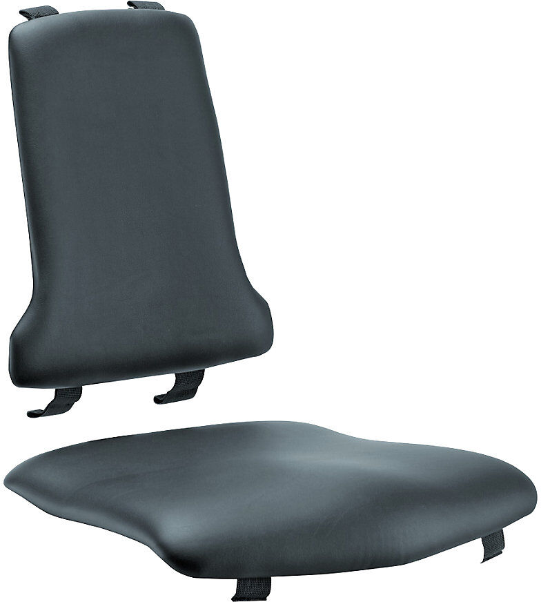 Polster, Standard-Ausführung, je 1 Polster für Sitz und Rückenlehne, Kunstleder-Polster, schwarz bimos