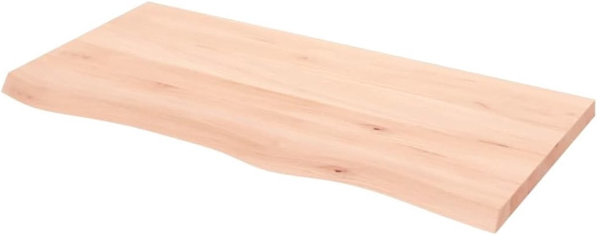 Wandplank van massief eikenhout met levensboomrand - Drijvende boekenplank voor decoratie en opbergen