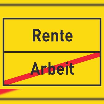 HB-Druck Rente Arbeit Schild Ortsschild A5 (148x210mm)