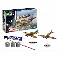 Revell - Starter Kit Spitfire Mk.Ia/Hurricane Mk.I - 1:144 - 31 Teile 305921