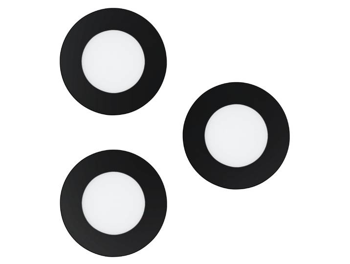 Luminaire encastré Fueva-Z Ø85mm noir
