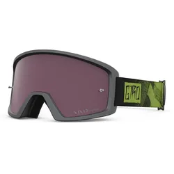 Giro, Damen, Sportbrille, Blok Vivid MTB Goggle (Purple, vivid trail + clear), Schwarz, Grün