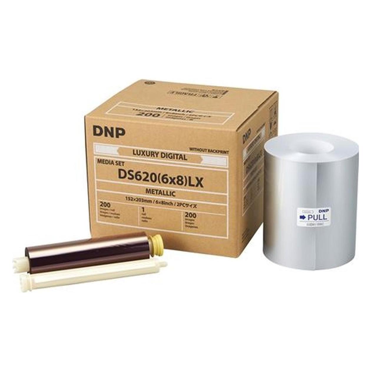 DNP Mediakit Metallic DS 620 Drucker 10x15cm 200 Fotos (10x15cm, 200 Stk.) (670613)