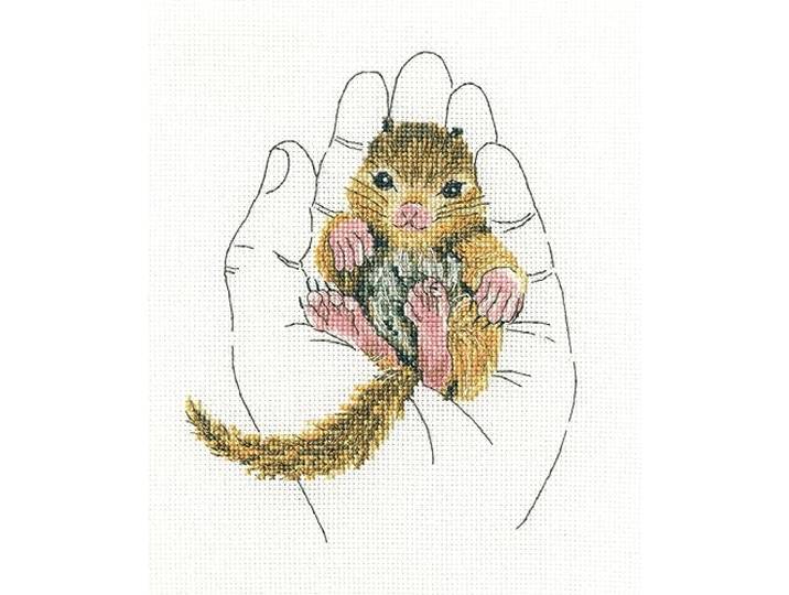 RTO Borduurpakketten voor volwassenen natuur, dieren - warmte in palmen 12,5x16cm/4,9x6,3 16CT