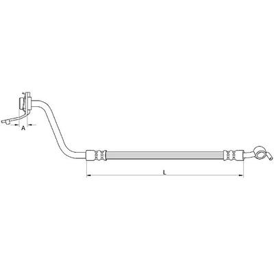 METZGER AUTOTEILE Bremsschlauch 4111056 für HYUNDAI