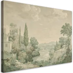 WANDBILD landschaft italien vintage