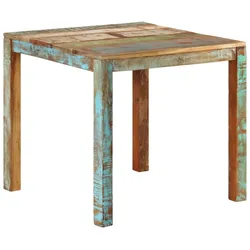 vidaXL Esstisch 82x80x76 cm Altholz Massiv