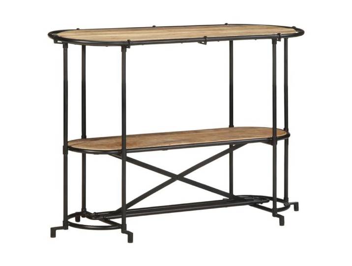 Les Soldes Table console 1 pc Table d'Appoint pour Couloir 110x42x76 cm bois massif de manguier brut fle13w
