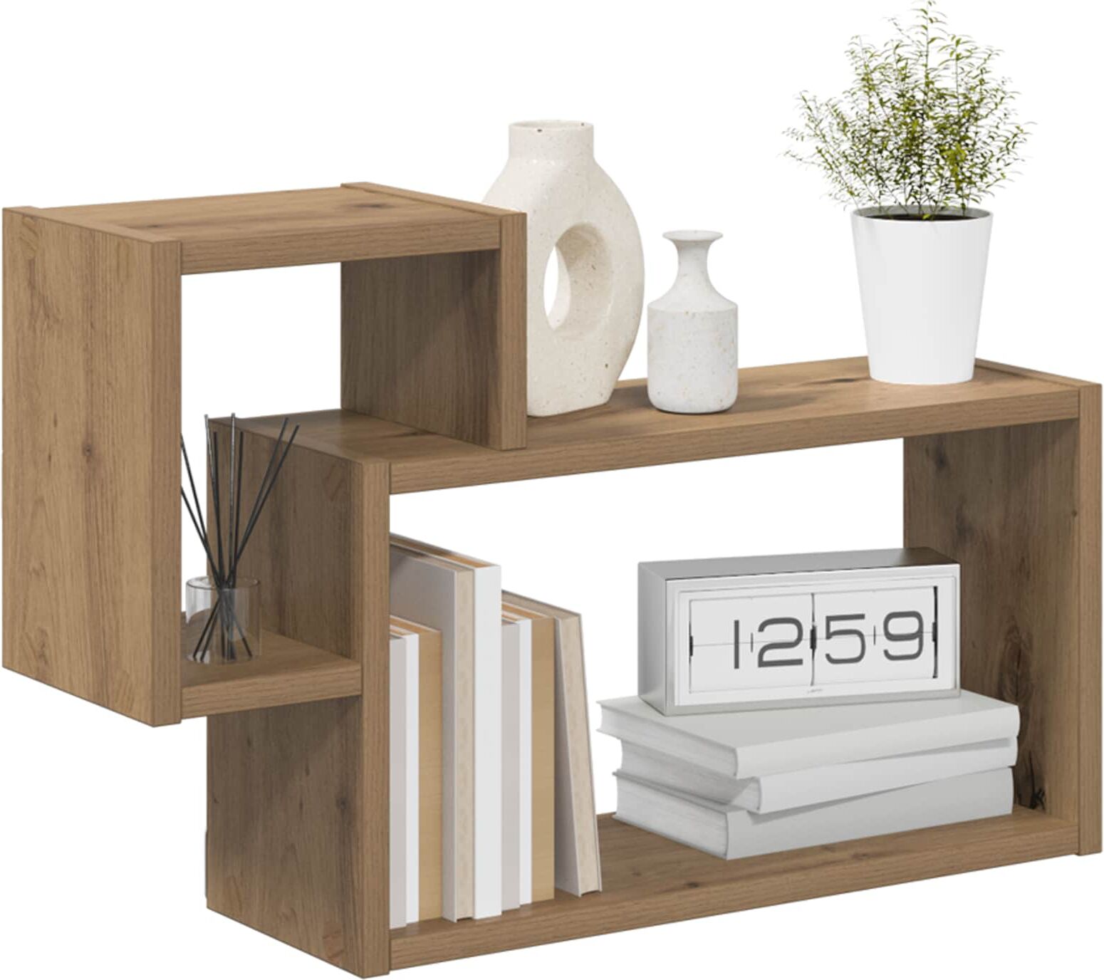 vidaXL Étagère Murale Chêne artisanal 55 x 15 x 35 cm