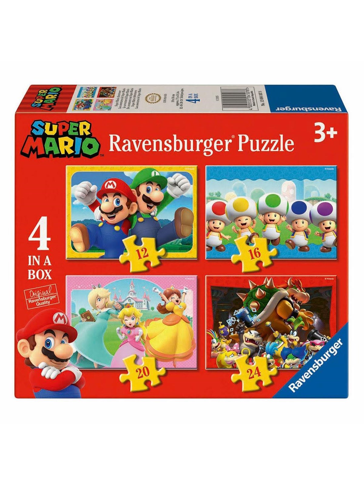 Ravensburger 4-in-1 Super Mario Puzzle 2D Puzzles