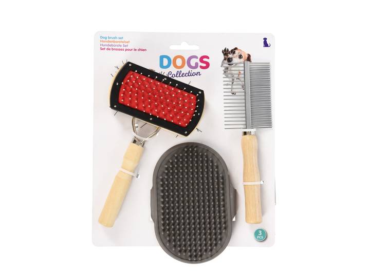Hundebürste Set 3-teilig