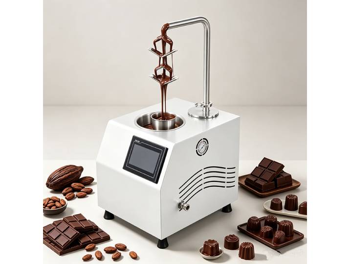 Machine à tempérer le chocolat commerciale, équipement automatique de fusion et de distribution pour la vente