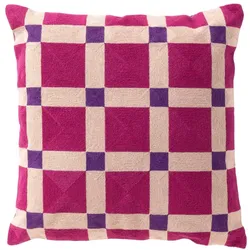 Dutch Decor Kissenhülle 'Blocks' 45 x 45 cm Deep Lavender - Lila