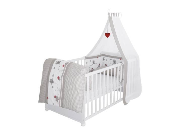BABYBETT Adam & Eule 70 x 140 cm weiß