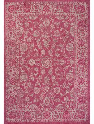 JONATHAN Y Sinjuri Bohemian Textured Weave Floral Indoor/Outdoor Area Rug