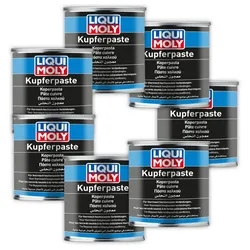 7x Bremsenpaste LIQUI MOLY 1829 Kupferpaste Kupfer-Paste Montage Bremse Fett 500g