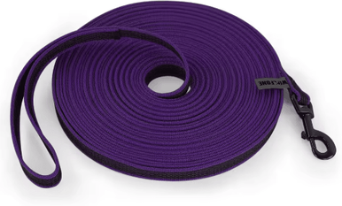 Inspire Picks Long Training Dog Leash Dual Color Latex Silk Lead For Small & Large Dogs ls Purple 10m