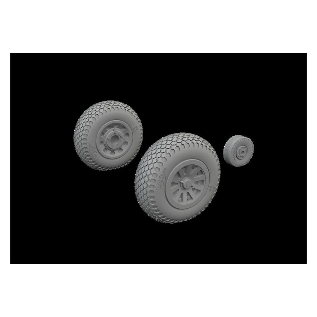 Eduard P-51D wheels cross tread (672368)