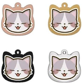 Inspired Living Personalized Stainless Steel Cat ID Tag With Custom Engraving 10 golden