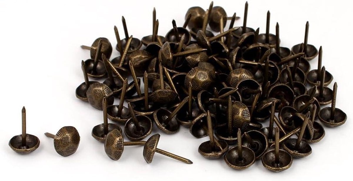 Meubelspijkers Decoratieve punaises Brons 100 stuks