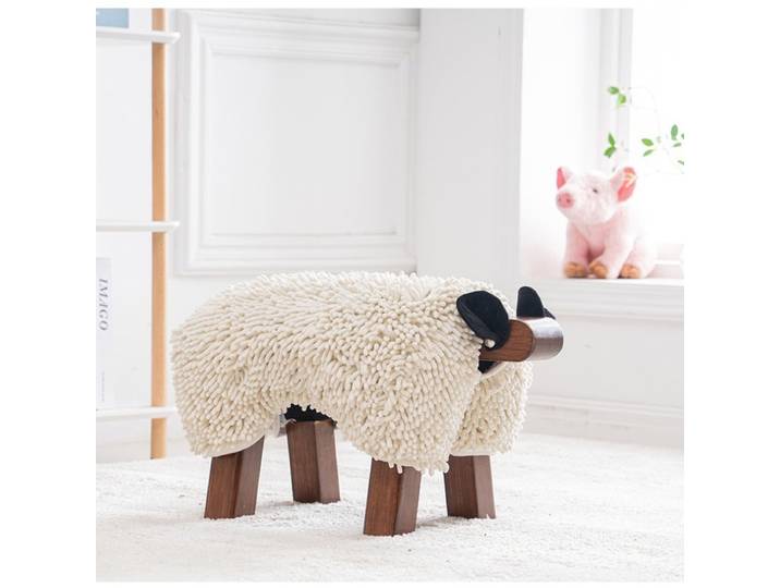 Tabouret Proxy de porte de maison créatif, tabouret bas, mouton mignon, animal marijuana, meubles, piste lavable, perfecand