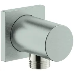 GROHE Wandanschlussbogen Rainshower 27076 Außengewinde supersteel, 27076DC0 27076DC0
