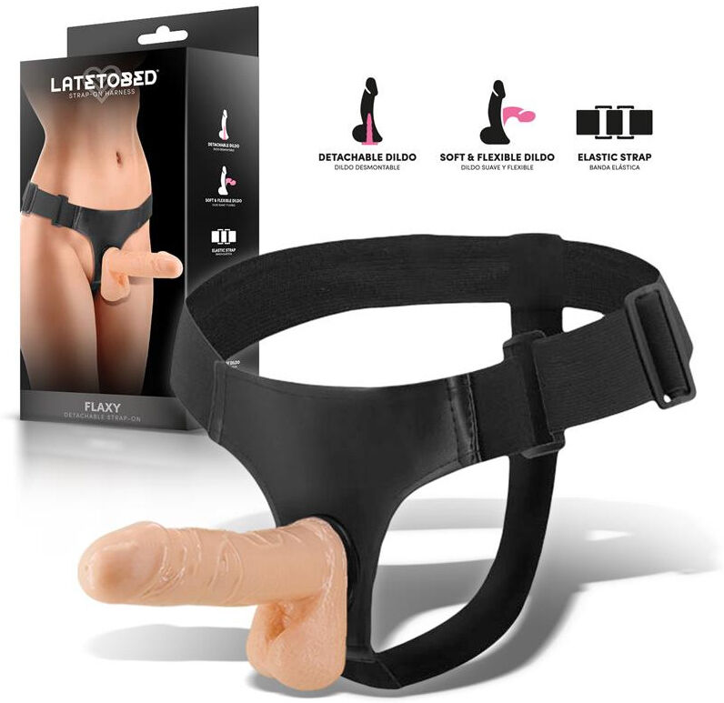 HARNESS COLLECTION LATETOBED Flaxy Harnais avec Dildo Flexible et Desmontable