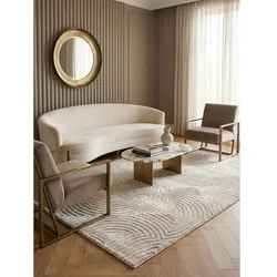 Kurzflorteppich ILLER, mit 3D-Design, Florhöhe 12 mm, Beige, 120 x 170 cm