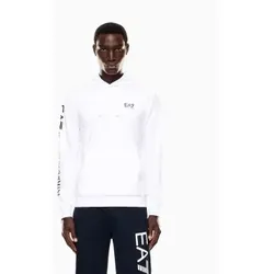 EA7 für Herren. 7M000569_AF13512 Sweatshirt Logo Serie weiß (M), Lässig, Baumwolle