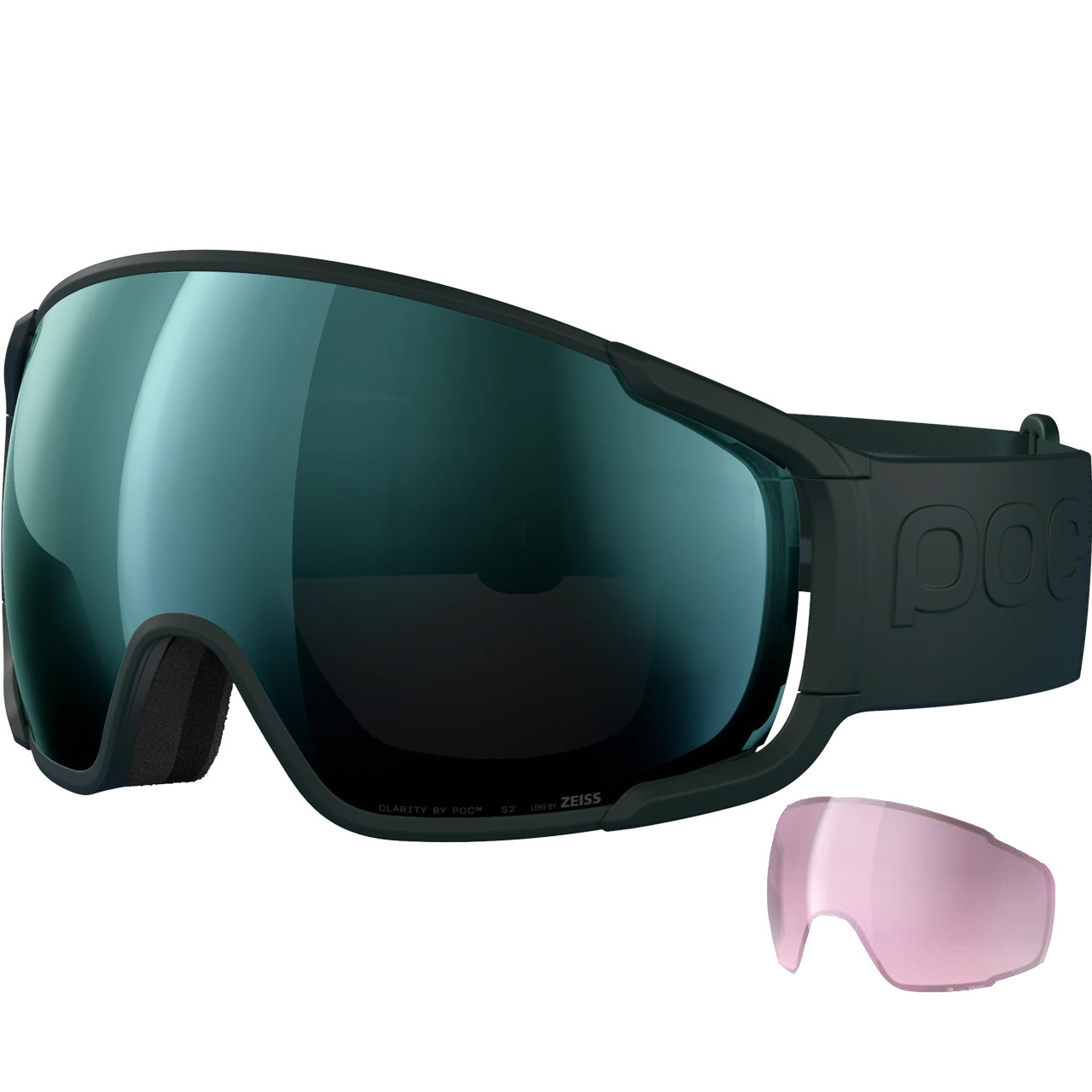 POC Zonula pargasite green/partly sunny forest green + Ersatzscheibe