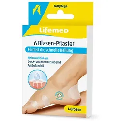Lifemed Blasen-Pflaster transparent 4 Größen 6 Pack à 6 Stk. = 36 Stk.