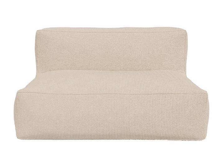 Sofa 2-Sitzer - Cord - Beige - NOUMARA