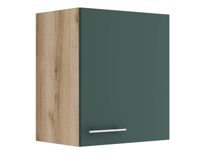 Armoire suspendue 50cm Vert/Vert/Imitation chêne sauvage