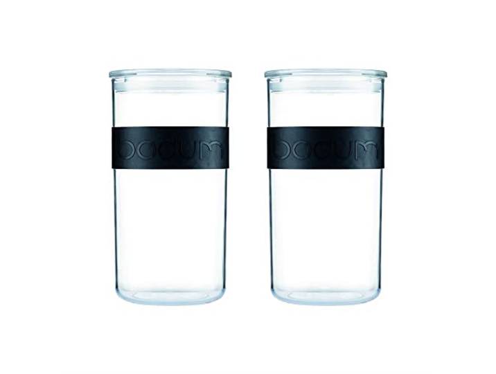 Bodum - K11830-01SA - PRESSO - Set de 2 bocaux Conservation en Plastique\, avec Couvercle hermétique - 2.0 l