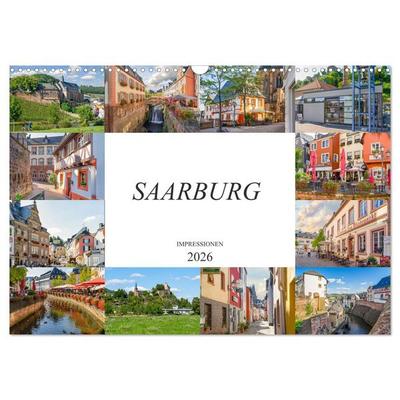 Saarburg Impressionen (Wandkalender 2026 DIN A3 quer), CALVENDO Monatskalender